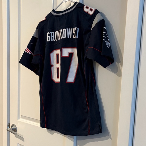 Patriots Gronkowski NFL Women's Navy Blue Jersey - Picture 3 of 4